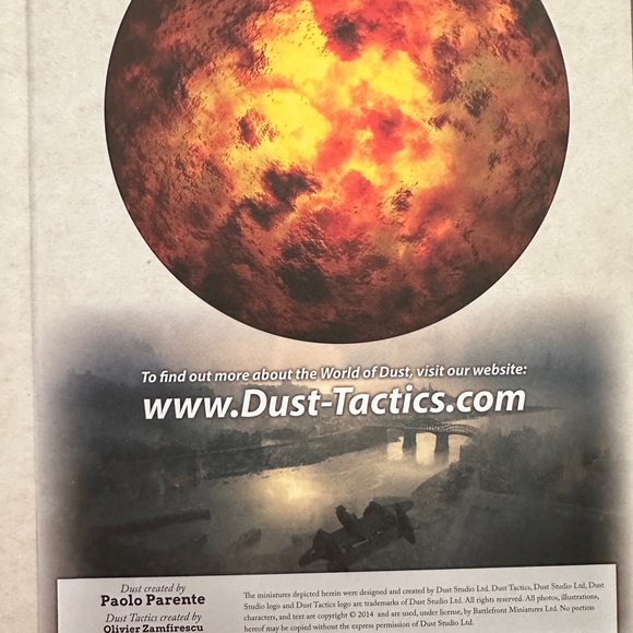 Hardcover 2014 Dust Tactics Core Rulebook Second Edition Historical Wargame Book - Picture 7 of 9